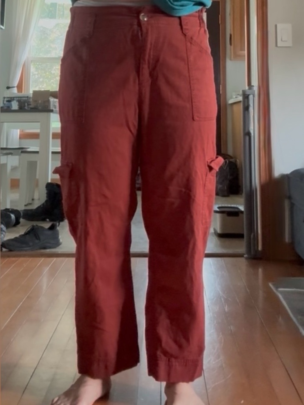 Old Navy Wonens Cargo Pants in Deep Rust